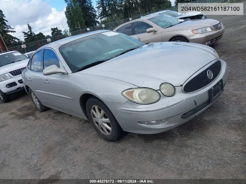 2G4WD582161187100 2006 Buick Lacrosse Cxl