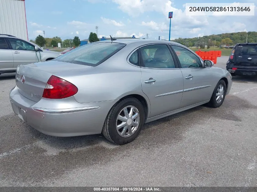 2006 Buick Lacrosse Cxl VIN: 2G4WD582861313646 Lot: 40357004