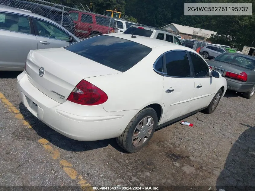 2G4WC582761195737 2006 Buick Lacrosse Cx