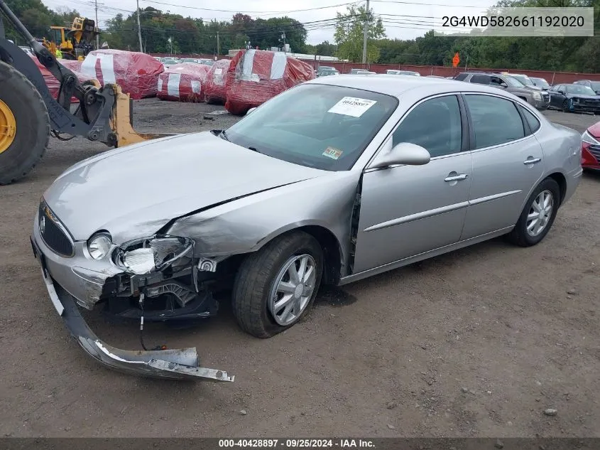 2G4WD582661192020 2006 Buick Lacrosse Cxl