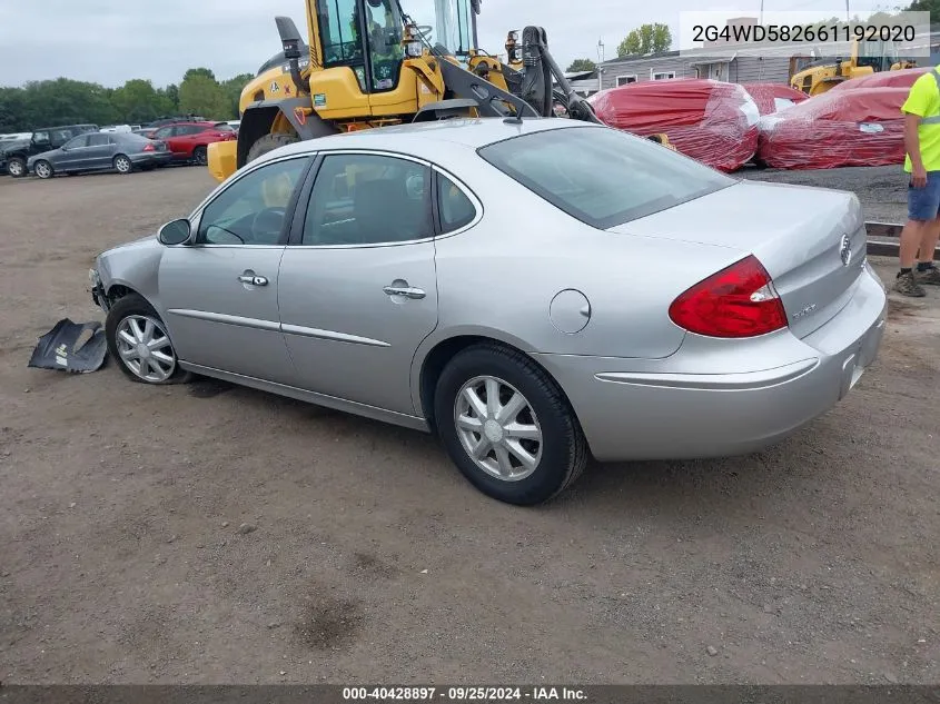 2G4WD582661192020 2006 Buick Lacrosse Cxl