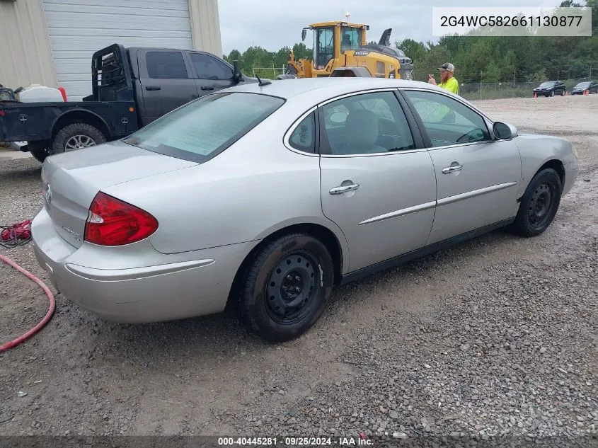 2006 Buick Lacrosse Cx VIN: 2G4WC582661130877 Lot: 40445281