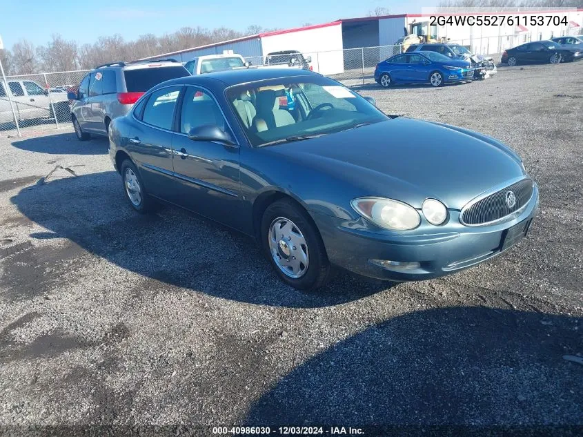 2006 Buick Lacrosse Cx VIN: 2G4WC552761153704 Lot: 40986030