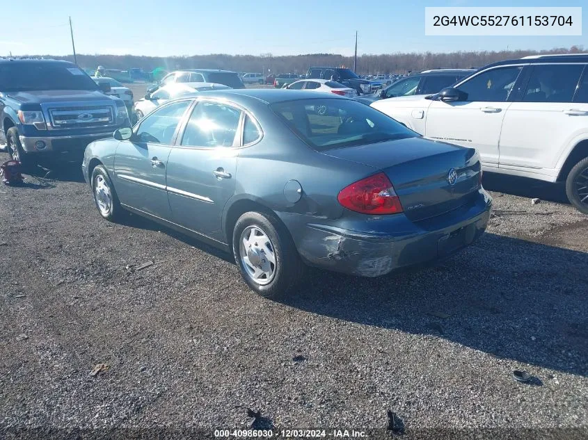 2006 Buick Lacrosse Cx VIN: 2G4WC552761153704 Lot: 40986030