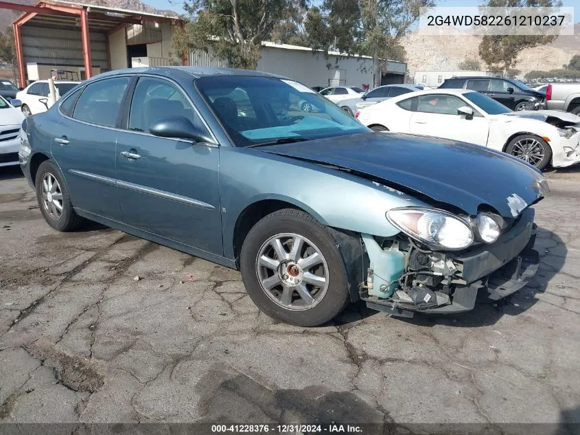 2006 Buick Lacrosse Cxl VIN: 2G4WD582261210237 Lot: 41228376