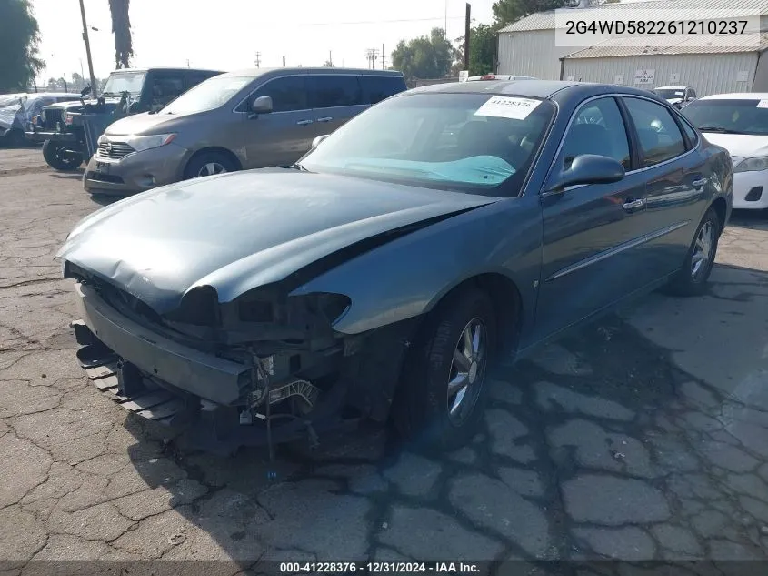2006 Buick Lacrosse Cxl VIN: 2G4WD582261210237 Lot: 41228376