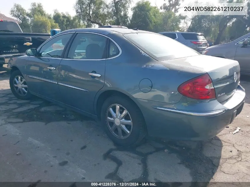2006 Buick Lacrosse Cxl VIN: 2G4WD582261210237 Lot: 41228376