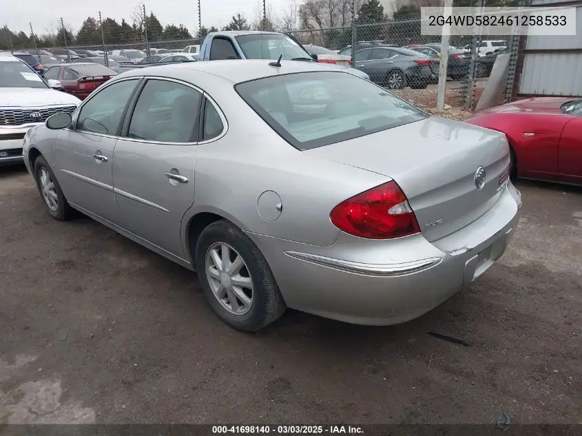 2006 Buick Lacrosse Cxl VIN: 2G4WD582461258533 Lot: 41698140