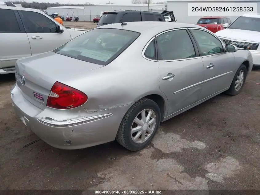 2006 Buick Lacrosse Cxl VIN: 2G4WD582461258533 Lot: 41698140