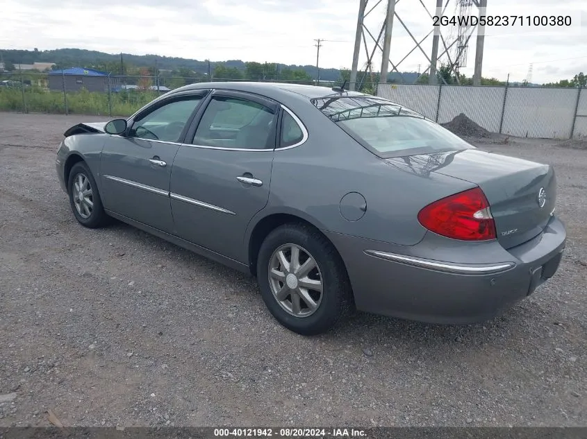 2007 Buick Lacrosse Cxl VIN: 2G4WD582371100380 Lot: 40121942