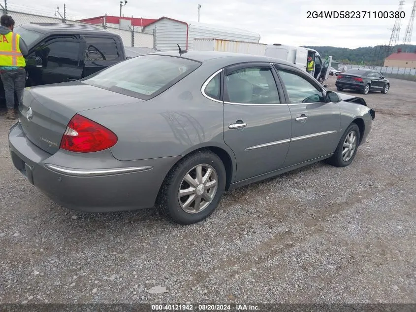 2007 Buick Lacrosse Cxl VIN: 2G4WD582371100380 Lot: 40121942