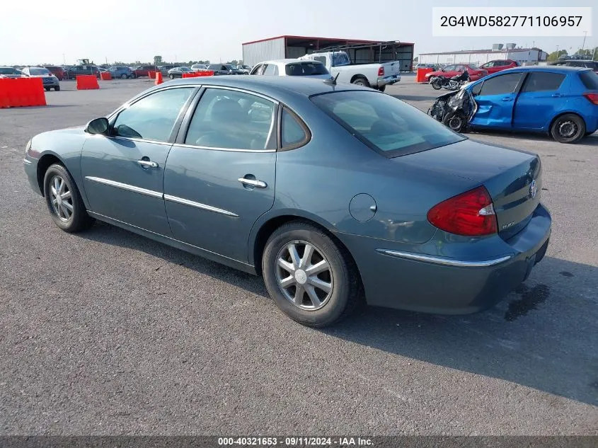 2007 Buick Lacrosse Cxl VIN: 2G4WD582771106957 Lot: 40321653