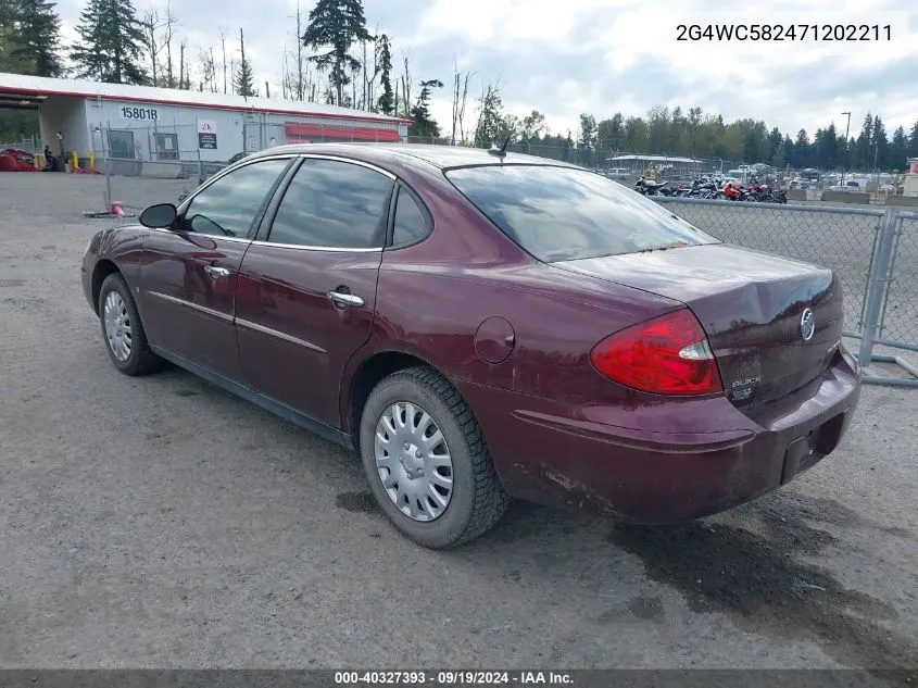 2007 Buick Lacrosse Cx VIN: 2G4WC582471202211 Lot: 40327393