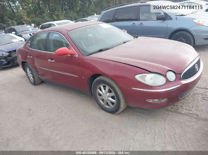 2007 Buick Lacrosse Cx VIN: 2G4WC582471184115 Lot: 40335489