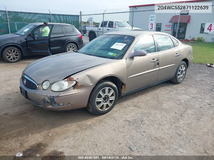 2007 Buick Lacrosse Cx VIN: 2G4WC552871122639 Lot: 40367551