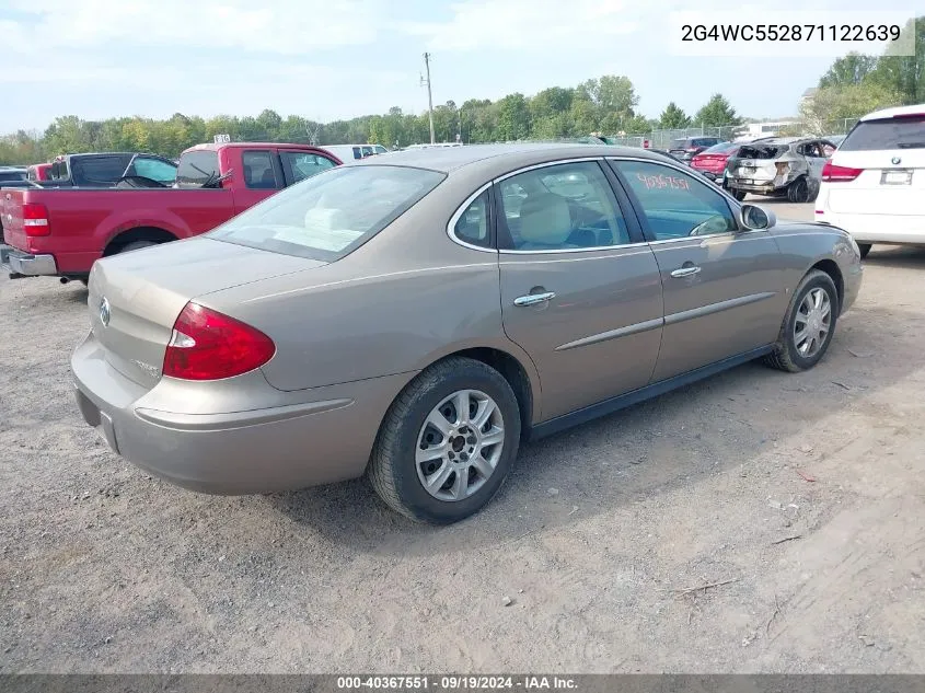 2007 Buick Lacrosse Cx VIN: 2G4WC552871122639 Lot: 40367551