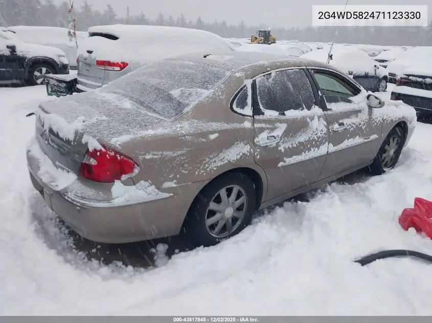 2G4WD582471123330 2007 Buick Lacrosse Cxl