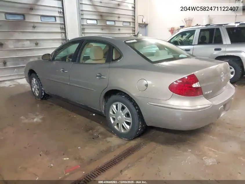 2G4WC582471122407 2007 Buick Lacrosse Cx