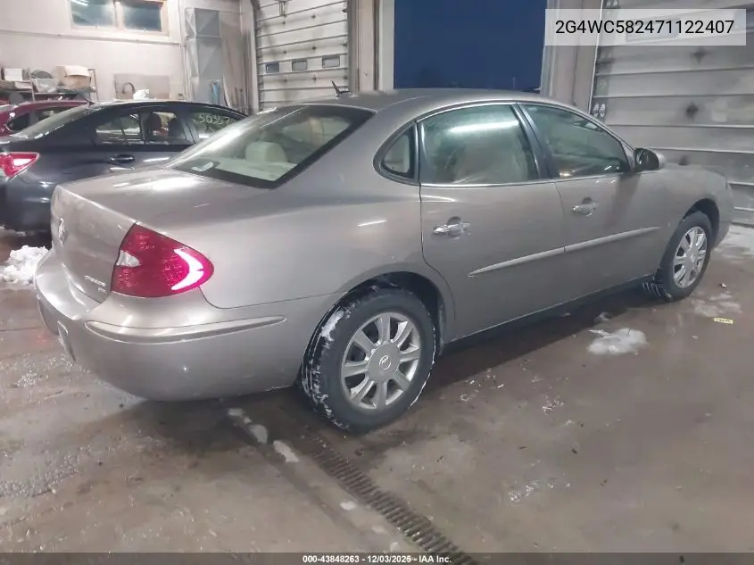 2G4WC582471122407 2007 Buick Lacrosse Cx