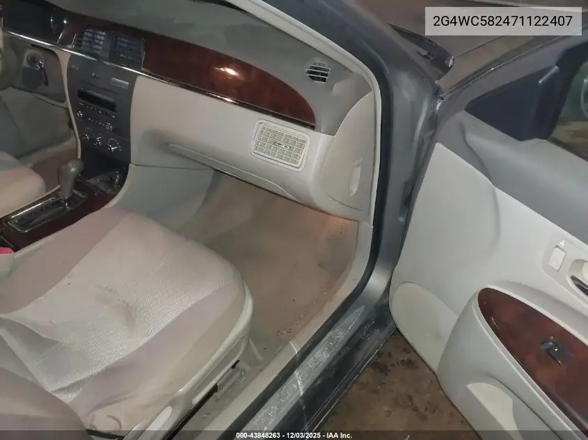 2G4WC582471122407 2007 Buick Lacrosse Cx
