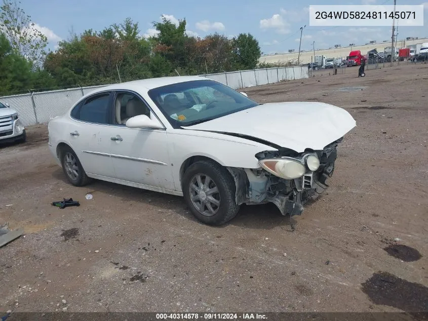 2008 Buick Lacrosse Cxl VIN: 2G4WD582481145071 Lot: 40314578