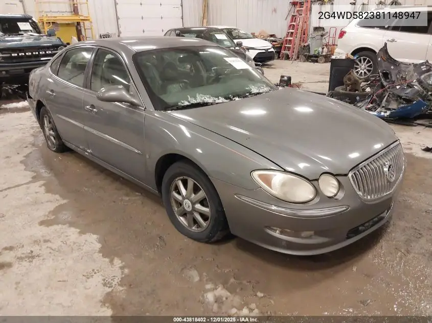 2G4WD582381148947 2008 Buick Lacrosse Cxl