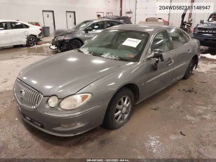 2G4WD582381148947 2008 Buick Lacrosse Cxl