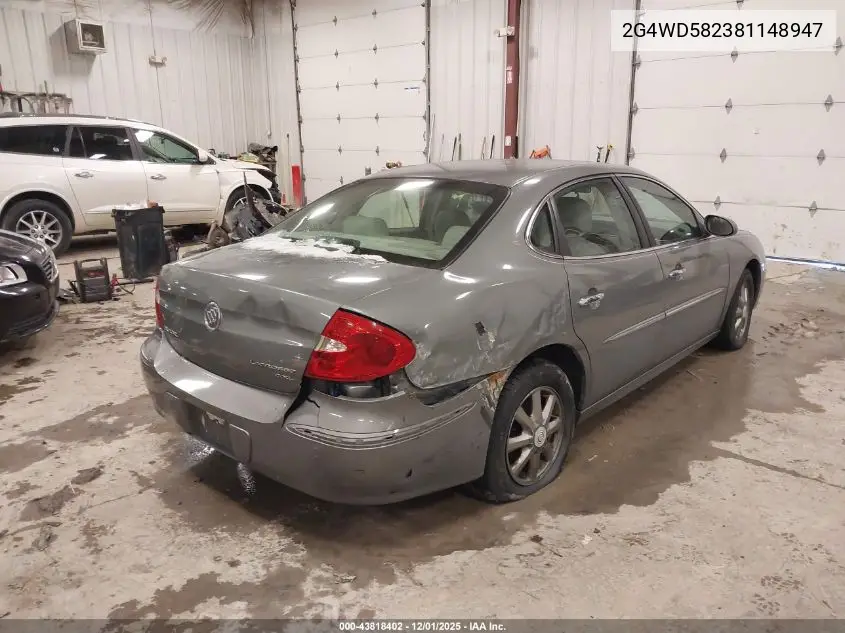 2G4WD582381148947 2008 Buick Lacrosse Cxl