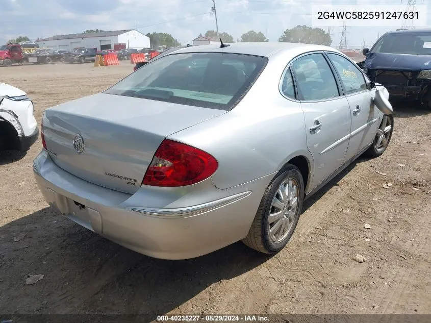 2009 Buick Lacrosse Cx VIN: 2G4WC582591247631 Lot: 40235227