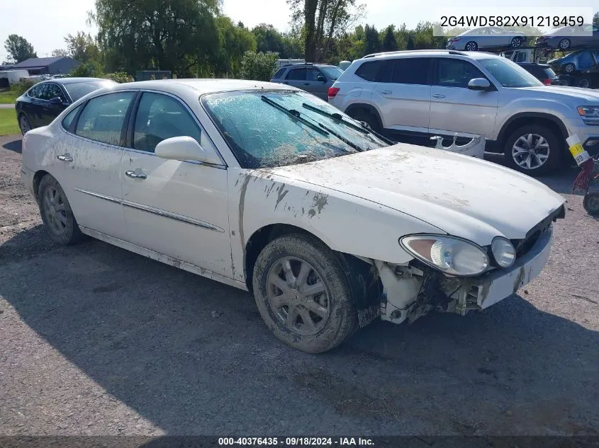 2009 Buick Lacrosse Cxl VIN: 2G4WD582X91218459 Lot: 40376435