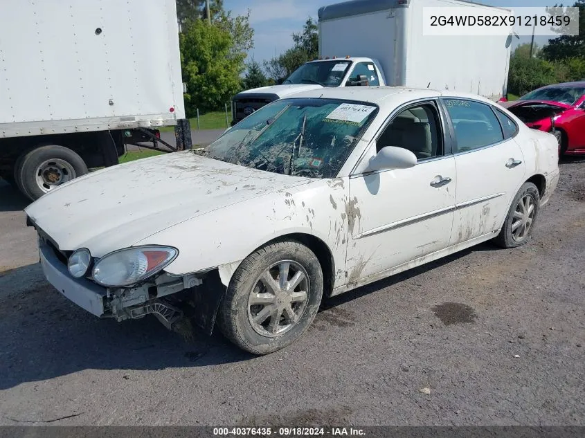 2009 Buick Lacrosse Cxl VIN: 2G4WD582X91218459 Lot: 40376435