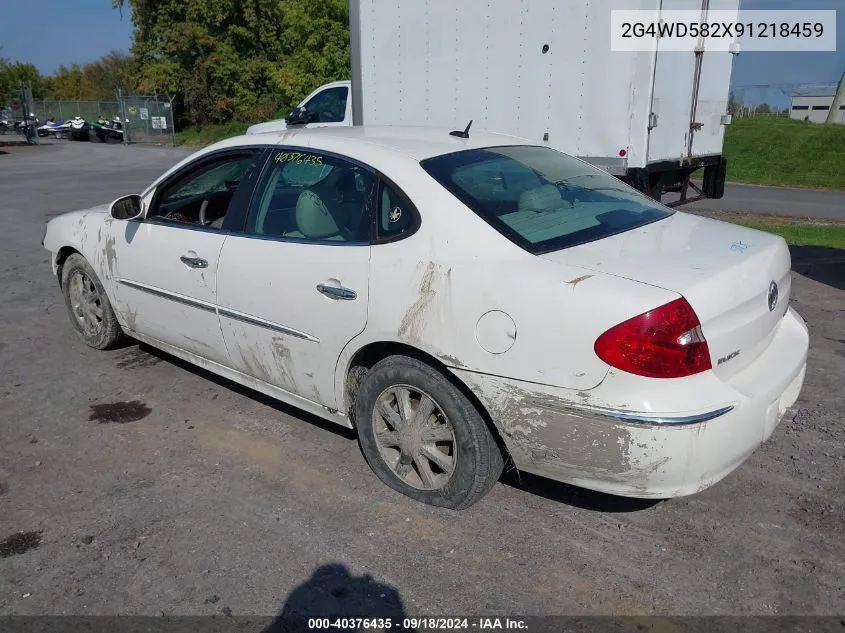 2G4WD582X91218459 2009 Buick Lacrosse Cxl