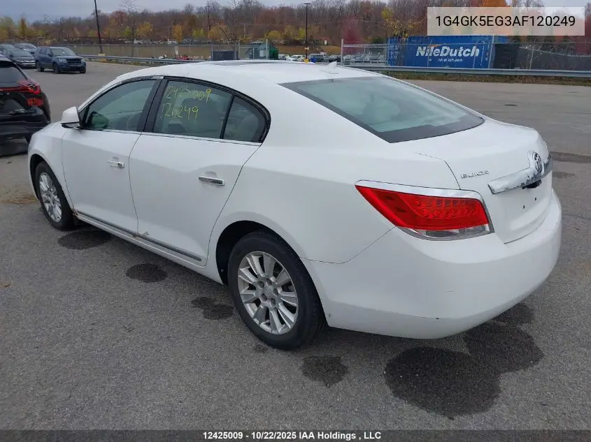 1G4GK5EG3AF120249 2010 Buick Allure/Lacrosse Cxl