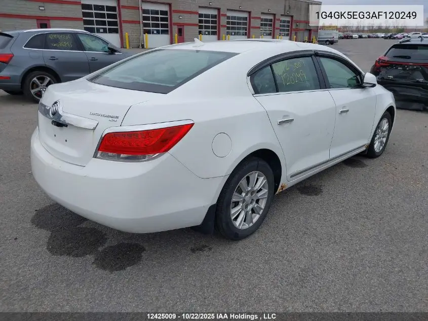 1G4GK5EG3AF120249 2010 Buick Allure/Lacrosse Cxl