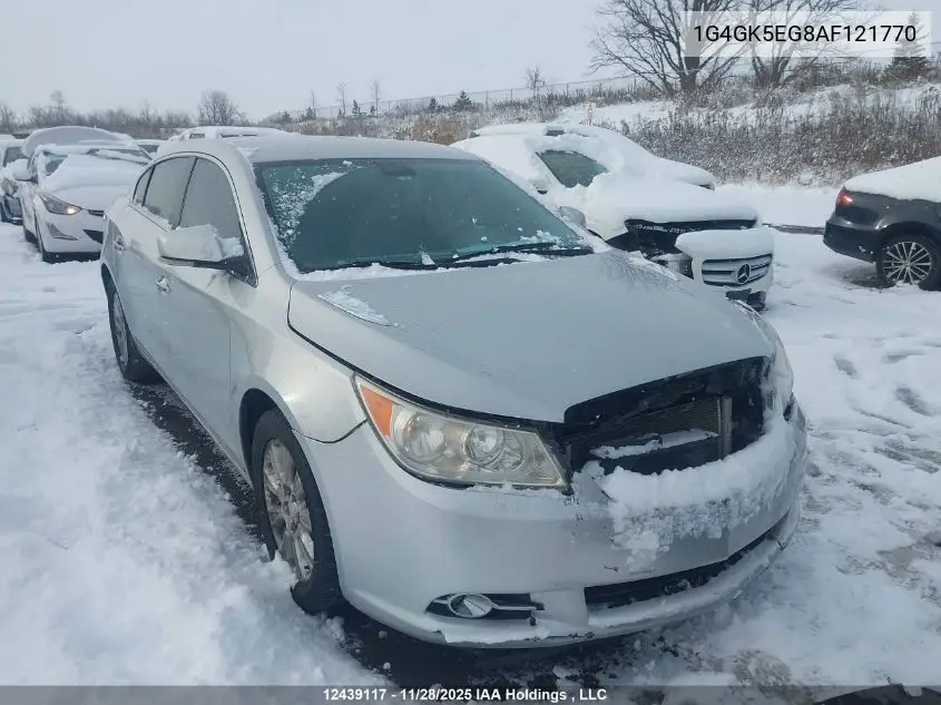 1G4GK5EG8AF121770 2010 Buick Lacrosse Cxl