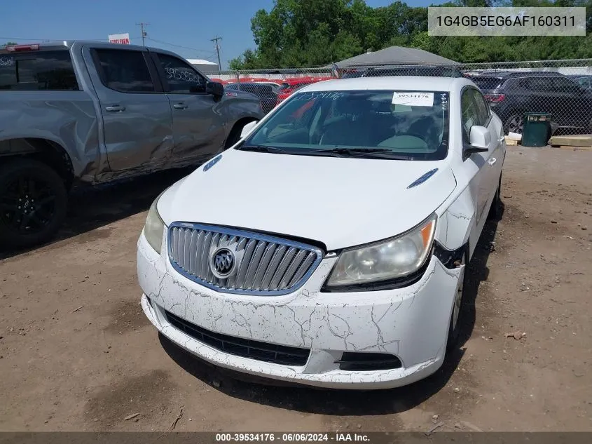 2010 Buick Lacrosse Cx VIN: 1G4GB5EG6AF160311 Lot: 39534176