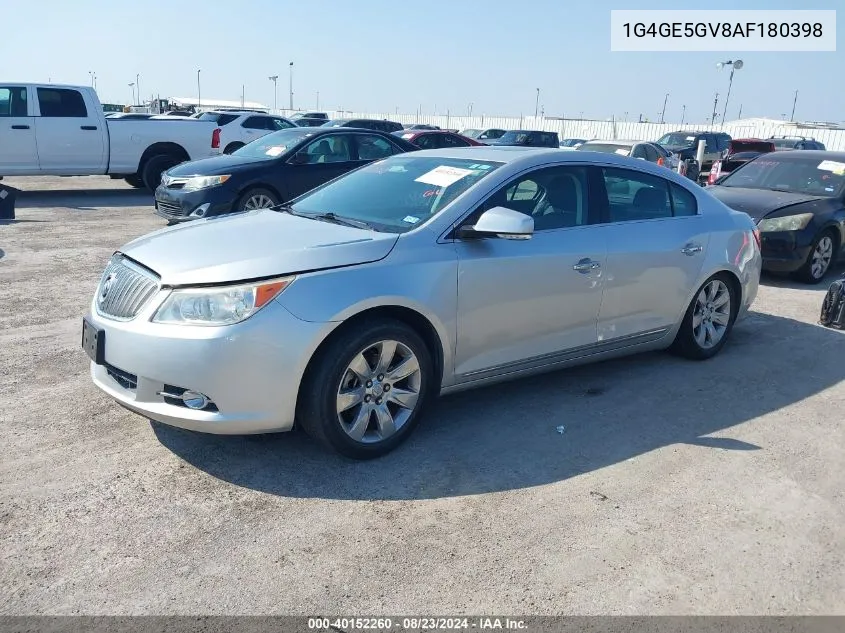 1G4GE5GV8AF180398 2010 Buick Lacrosse Cxs