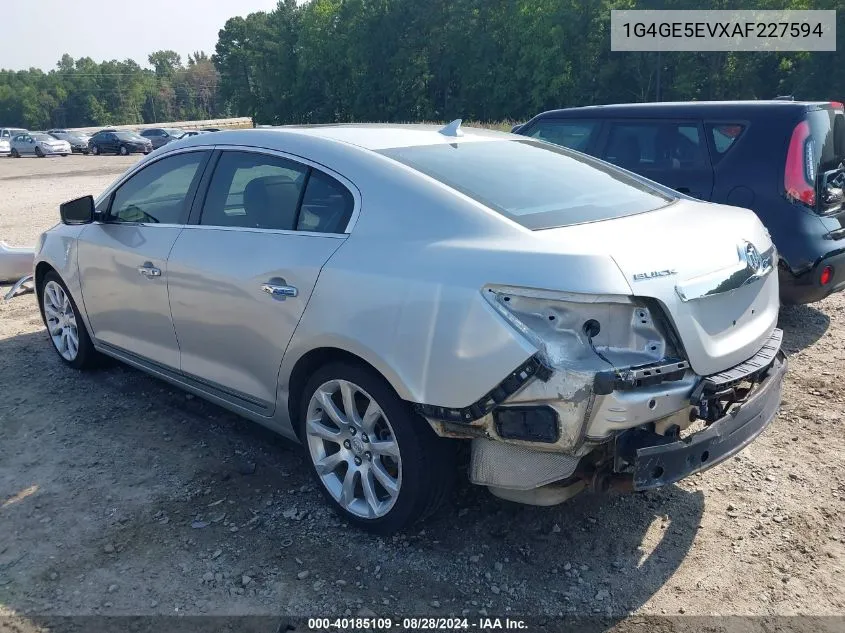 2010 Buick Lacrosse Cxs VIN: 1G4GE5EVXAF227594 Lot: 40185109