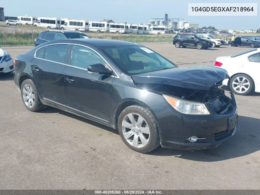 2010 Buick Lacrosse Cxl VIN: 1G4GD5EGXAF218964 Lot: 40209260