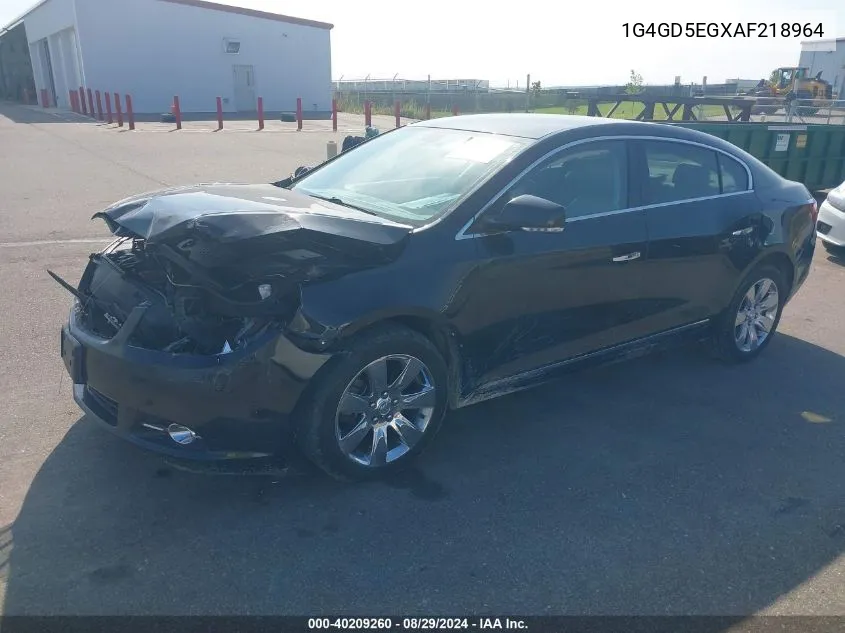 1G4GD5EGXAF218964 2010 Buick Lacrosse Cxl