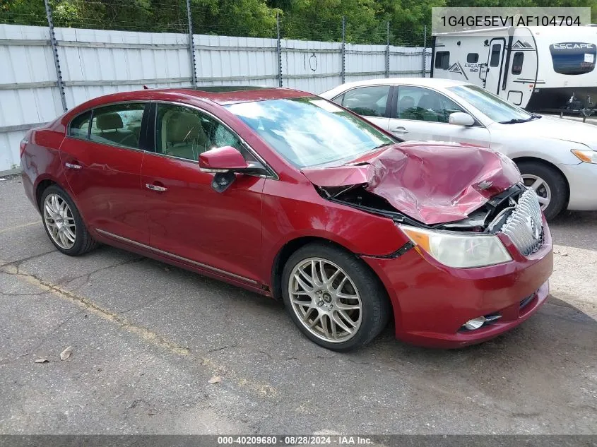 2010 Buick Lacrosse Cxs VIN: 1G4GE5EV1AF104704 Lot: 40209680