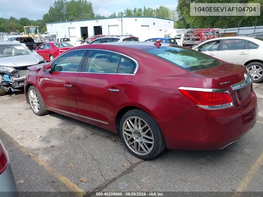 2010 Buick Lacrosse Cxs VIN: 1G4GE5EV1AF104704 Lot: 40209680