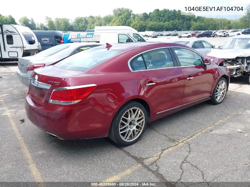 2010 Buick Lacrosse Cxs VIN: 1G4GE5EV1AF104704 Lot: 40209680