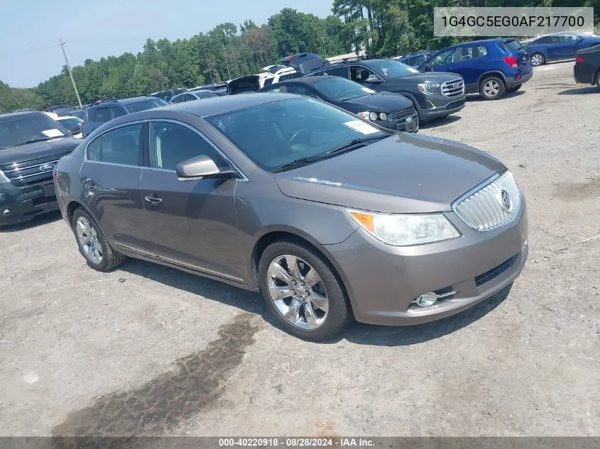 2010 Buick Lacrosse Cxl VIN: 1G4GC5EG0AF217700 Lot: 40220918