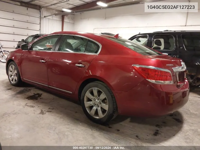 2010 Buick Lacrosse Cxl VIN: 1G4GC5EG2AF127223 Lot: 40297730