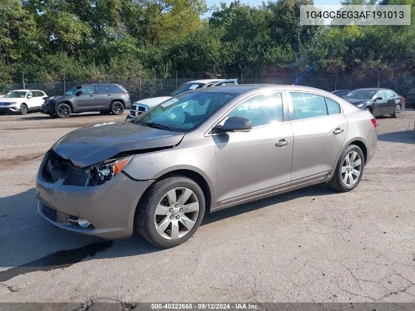 2010 Buick Lacrosse Cxl VIN: 1G4GC5EG3AF191013 Lot: 40322665