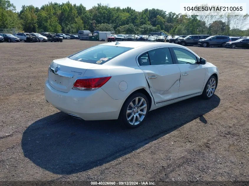 2010 Buick Lacrosse Cxs VIN: 1G4GE5GV1AF210065 Lot: 40326860