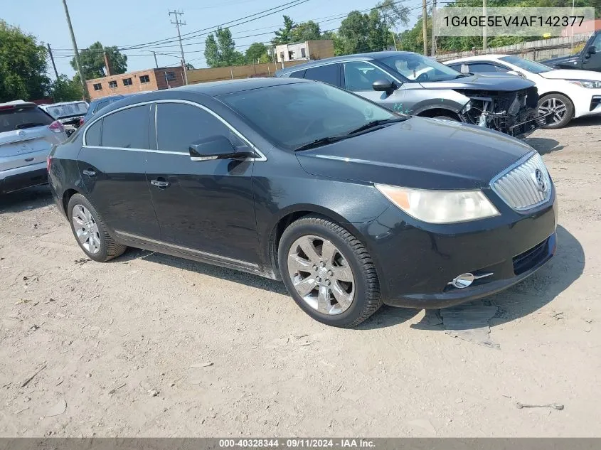 2010 Buick Lacrosse Cxs VIN: 1G4GE5EV4AF142377 Lot: 40328344