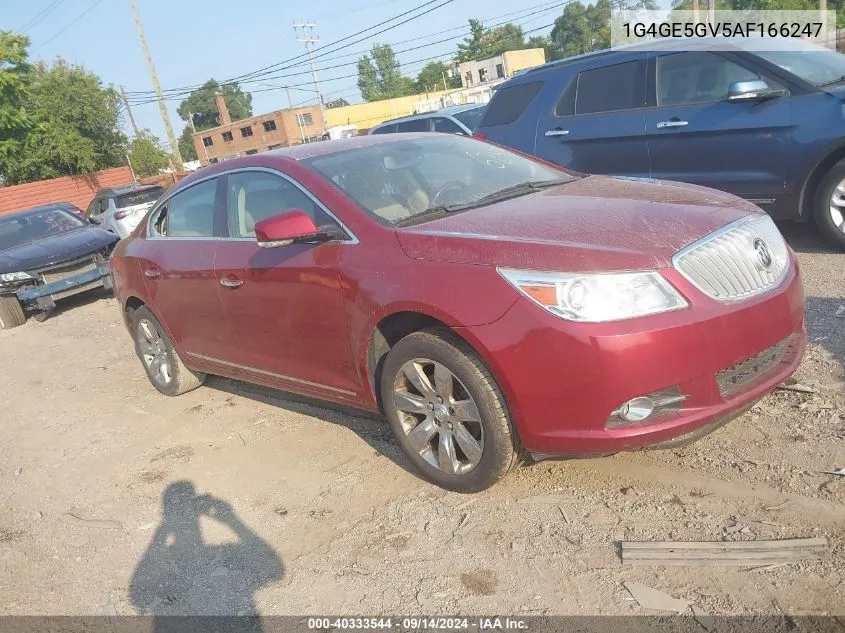 2010 Buick Lacrosse Cxs VIN: 1G4GE5GV5AF166247 Lot: 40333544