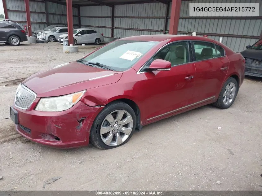 1G4GC5EG4AF215772 2010 Buick Lacrosse Cxl